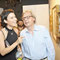 Nuvole Nascoste solo show opening party (wearing the jewels) - with Vittorio Sgarbi