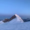Blick zur Zumsteinspitze und Dufourspitze, Wallis
