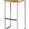 Barhocker "Kubo weiß" samtgold