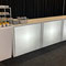 LED Buffet Flexia weiß mit 3 Modulen & Conic Etagere