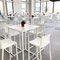 Stehtisch Flexus mit Barhocker Kasar white