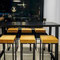 Hochtisch Salt mit Barhocker Kubo samtgold