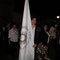 La Abanderada portando en la procesión la bandera de la Sección.