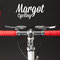 Dettaglio in interni del manubrio della bici fissa Bullhorn
