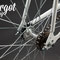 Bici fissa fosforescente Swan. Mozzo flip-flop per scatto fisso e ruota libera