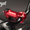 Bici a scatto fisso Toro Loco. Dettaglio pipa manubrio anodizzata in rosso