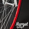 Bici fixed Bullhorn. Cerchio da 43 mm in rosso 