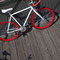 Prospettiva dall'alto di bicicletta fissa Bullhorn 