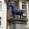 Johannes Brus *1942, Frohnhauser Platz, das blaue Pferd steht für die Kunst