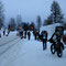On the way to the starting line.
