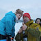 Àlex and Little Helpler Elias. Control right starting time. Picture: Maria Codina.