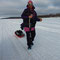 Marta Poretti, from Italy, Rovaniemi300 first on foot.
