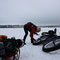 Flat tyre in Sinettäjärvi (lake). Picture: Maria Codina.