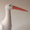 Cigogne blanche (Ciconia ciconia - White stork)-  taille X 1 - sculpture peinte -RTE Lyon-Jonage