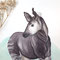 Okapi Aquarellbild
