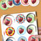 Strawberry Circles - Delicious Backgrounds - Printable PDF - $1.50