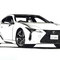 墨絵イラスト　Lexus