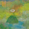 「やまのプカプカ」　B4パネルに紙、油彩　2011年制作　個人蔵