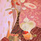 " Завтрак восточной принцессы", 2008, бумага, гуашь, золотой контур, 24*39 см