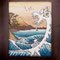 "Волны", 2010, тонированная бумага, пастель, тушь, 30*32 см