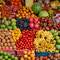 Étalage des fruits exotiques dans le marché à Candikuning