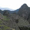 Machu Picchu und rechts der Berg Huayna Picchu