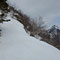 山頂の手前に赤岳