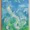 eternal blue and green　2023／アクリル、キャンバス／33.3×24.2cm　