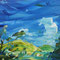 「over there」　2019／キャンバス、アクリル／45.5×53.0cm