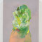 肖像 -fresh green lady-　2021 ／アクリル、キャンバス／18.8×14.0cm