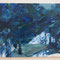 nest in the forest　2021 ／アクリル、キャンバス／31.8×41.0cm
