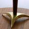 Table Lamp Italian design 1940/50's. Painted metal, teak and brass. H. 40cm.