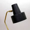 Desk lamp design Pierre Guariche for Disderot, 1960's. Brass and painted metal. H.35cm.