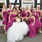 Bridesmaids in kräftigen Farben · Hochzeitsfotografin NRW · lebendige Begleitfotos