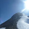 Blick Richtung Clariden-Vorgipfel.