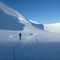 Unterhalb der Seracs der Parottspitze.