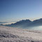 Blick vom Alphubeljoch in Richtung Weissmiesgruppe.