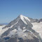 Gipfelpanorama mit Weisshorn.