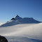 Blick vom Alphubeljoch in Richtung Allalinhorn.