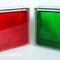 Brilly Red SEVES 1919/8 Wave Glass Blocks Colour France Belgique Briques de verre Italia mattoni vetro Nederlande ne glazen blokken Bouwstenen Danmark Dansk glasblokke glas byggeblok Glas blokke Finland glasblock Sveden Lasitiili España Bloques vidrio Por