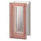 Design Pegasus R09 Glasbaustein 9x19 Glasstein 19x9,4x8 Glass Blocks glasbausteine Pegasus Dusche Duschwand Runde Wand rosa rose pink Vollsicht Smooth Clearview Lisse Glatt transparent Glastegel klaasplokid stikla bloki kioo Blocks stiklo blokeliai blocia