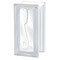 Design Pegasus R09 Glasbaustein 9x19 Glasstein 19x9,4x8 Glass Blocks glasbausteine Pegasus Dusche Duschwand Runde Wand clear neutro neutre klar weiß Wavy Wolke Wave transparent  Glass Blocks Briques de verre Bloques de vidrio Blocos de vidro Glasblokke gl