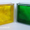 Brilly Yellow Gelb SEVES 1919/8 Wave Glass Blocks Colour Farbe Farbige Glasstein Glasbausteine Deutschland Österreich Schweiz Luxemburg France Belgique Briques de verre Italia mattoni vetro Nederlande ne glazen blokken Bouwstenen Danmark Dansk glasblokke 