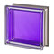 Mendini Design AMETISTA 100% Q19 T MET Pegasus Amethyst Vollsicht metallisiert smooth metallised metallizzato Glasbaustein Glasstein Glass Blocks Glasbausteine Glassteine Clearview Glasbausteine-center.de Glasbausteine-center Blocuri de sticlă Staklo Blok