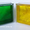 Brilly Yellow Gelb SEVES 1919/8 Wave Glass Blocks Colour Farbe Farbige Glasstein Glasbausteine Deutschland Österreich Schweiz Luxemburg France Belgique Briques de verre Italia mattoni vetro Nederlande ne glazen blokken Bouwstenen Danmark Dansk glasblokke 