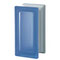 Design Pegasus Blau R09 Vollsicht glatt Satiniert 2 Seiten 19x9,4x8 / 9x19 Blu R09 T sat Blue R09 Smooth Clearview two sides satin Bleu Lisse satiné deux  Glasbausteine Glassteine Glass Blocks Briques Blocs de verre Glasblokke Glas ze spären Glasstein Öst