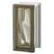 Design Pegasus R09 Glasbaustein 9x19 Glasstein 19x9,4x8 Glass Blocks glasbausteine Pegasus Dusche Duschwand Runde Wand Siena braun Wavy Wolke Wave transparent  Glazen blokken υαλότουβλα Glasbaksteen Glas Blokke Glastegel klaasplokid stikla bloki kioo Bloc