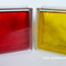 Brilly Red SEVES 1919/8 Wave Glass Blocks Colour steklene bloke Eesti Tallinn klaasplokid Latvija stikla bloki Lietuva stiklo blokeliai blokas Norge Norway Glasdallen Polska luksfery szklane bloki Glasblokken, glasbouwstenen glasstenen Solaris Vitrablok