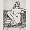 'laura auf couch', 2013, kaltnadel, 25 x 35,5 cm