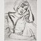 'hanna im zug', 2014, kaltnadel, 16 x 20,5 cm
